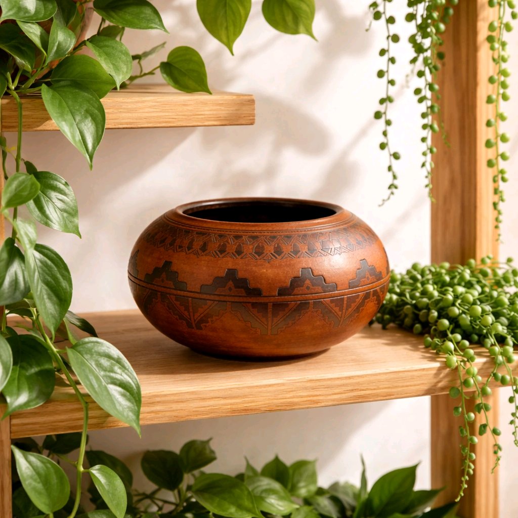 Ken Willams Navajo Bowl Vase
