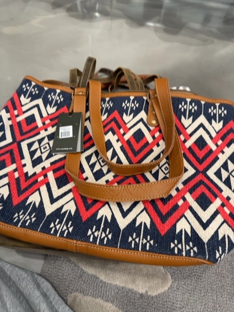 Myra Bag Purse, Blue/Red, One Size