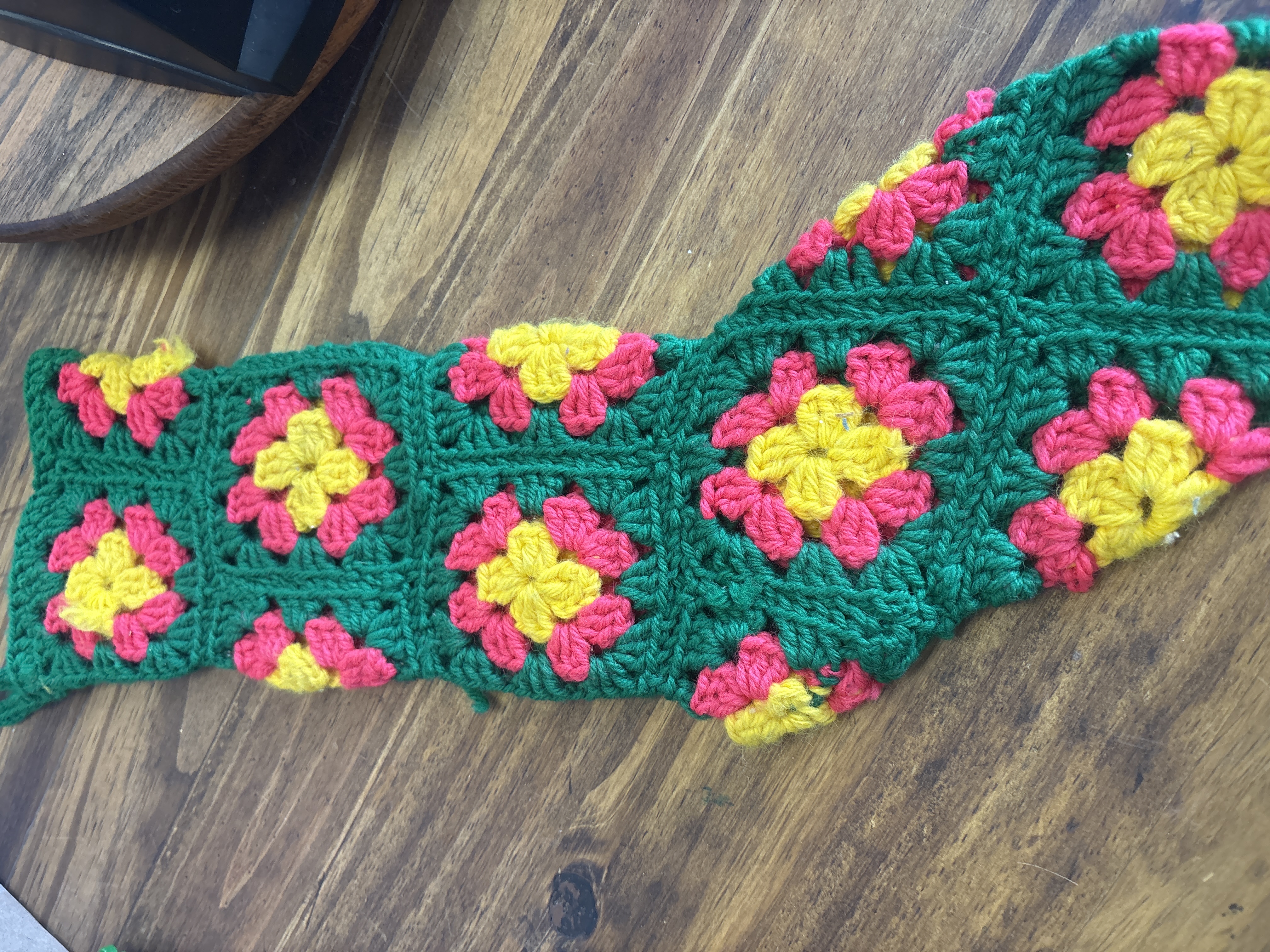 Crocheted Granny Squares Stocking