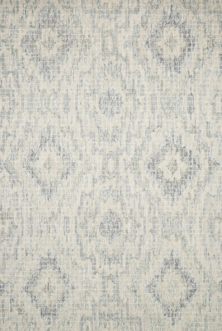 Diamond Pattern Loloi Tatum 5x7.5 Blue Cream