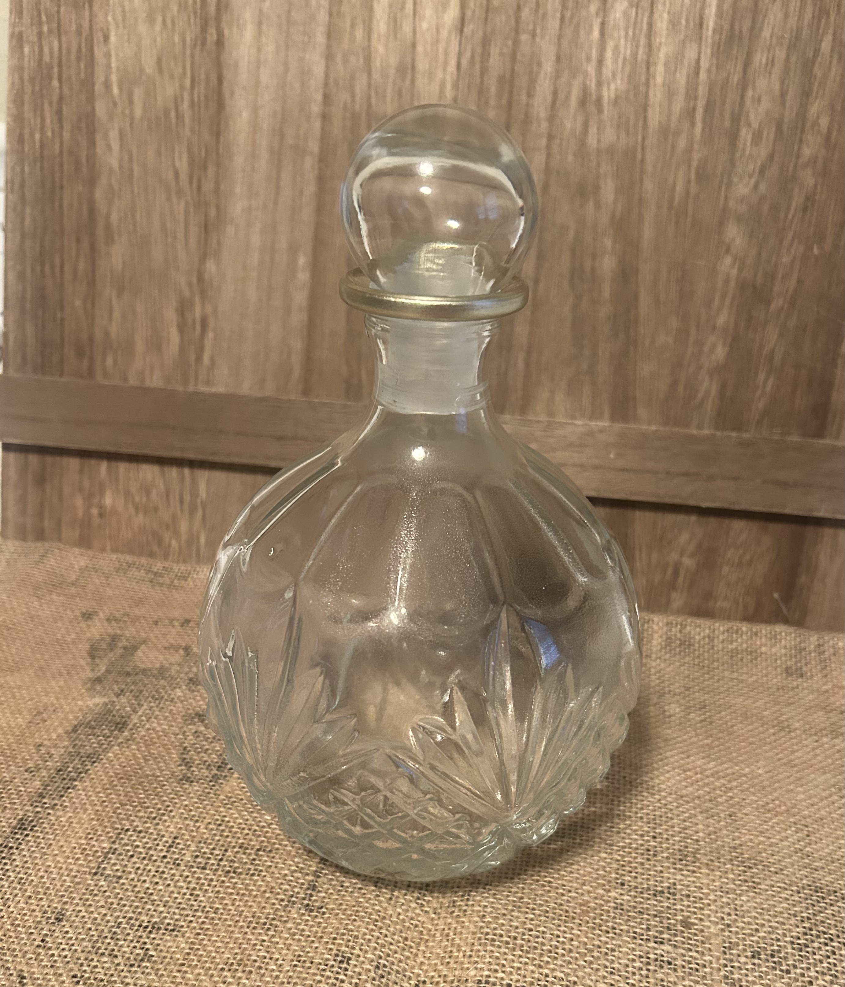 Vtg Royal crystal decanter