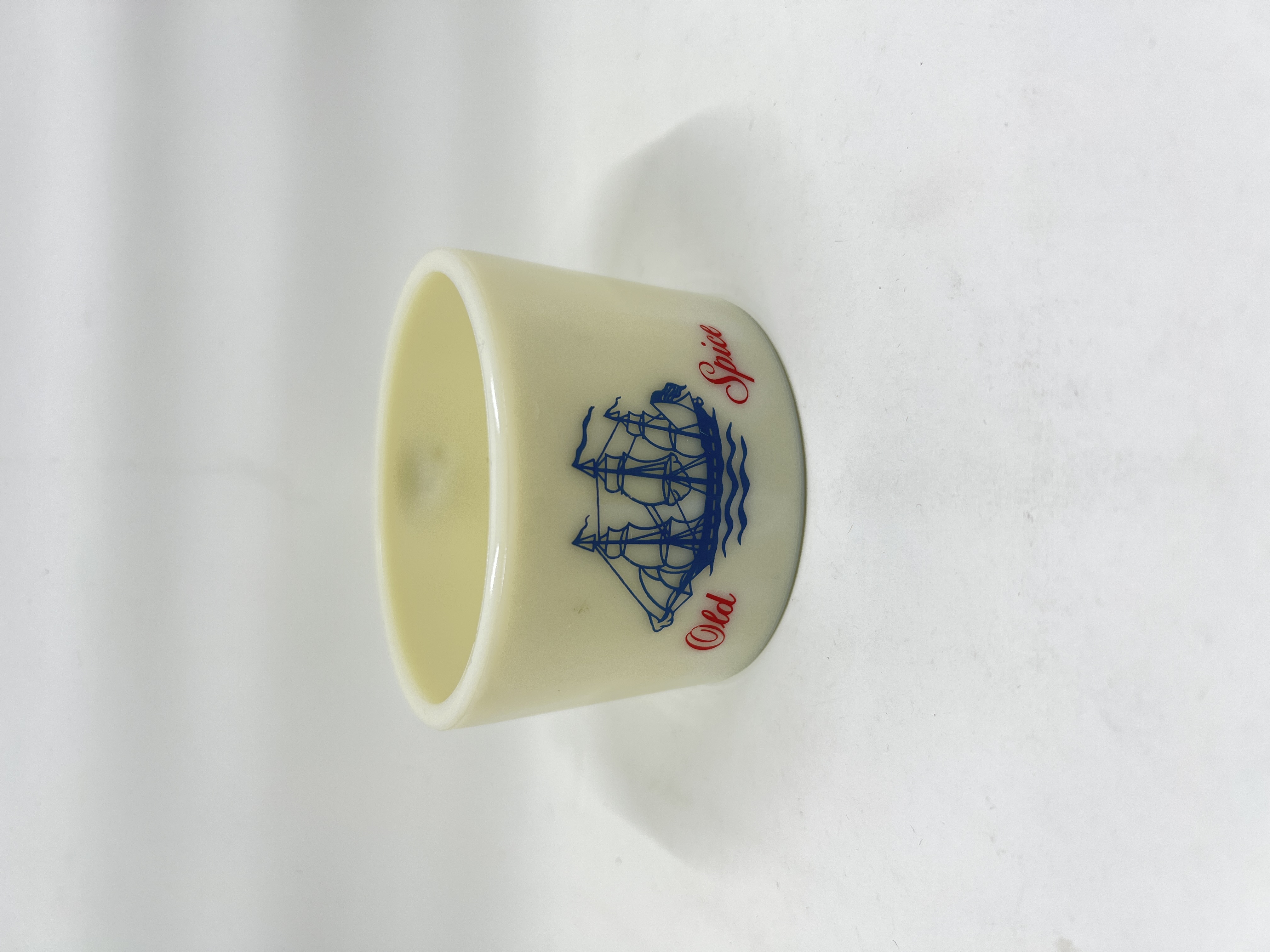 Vintage Old Spice Milk Glass Shaving Mug