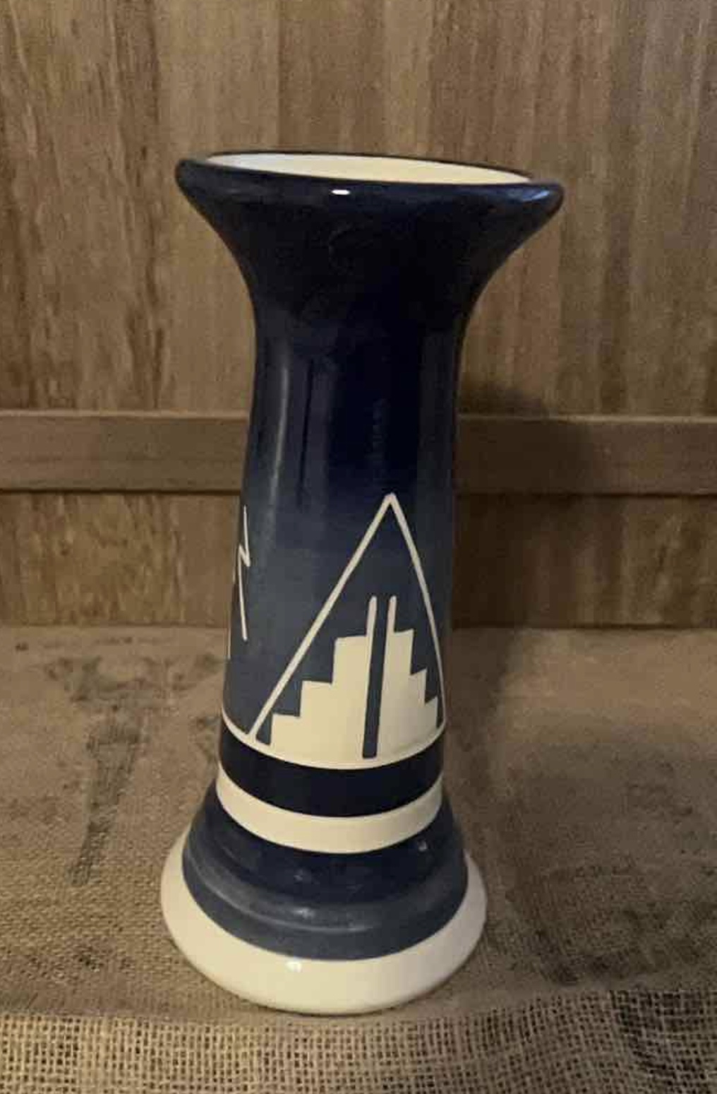 VTG Sioux- Signed Blue Vase