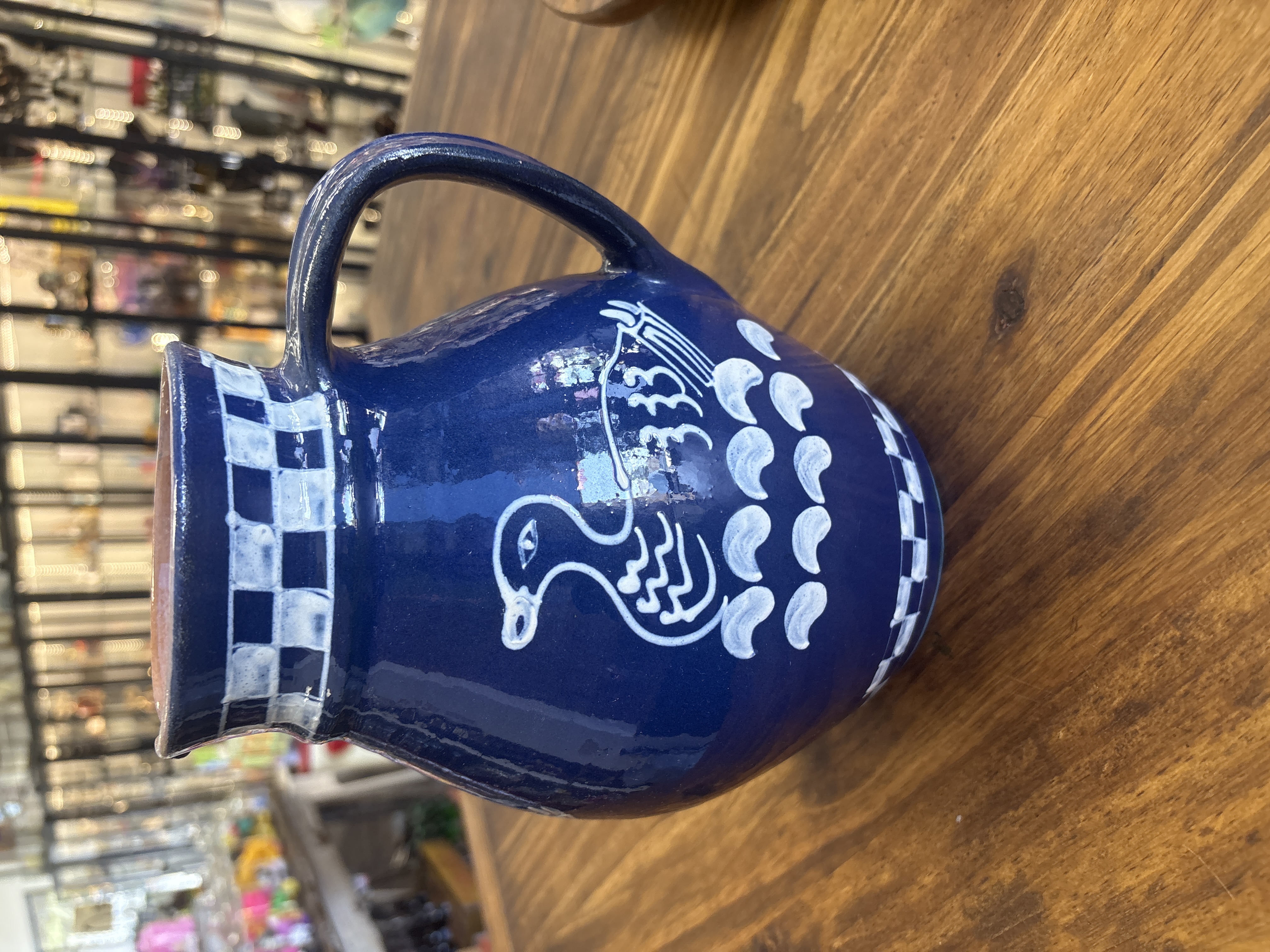 Blue Duck Pottery Pitcher