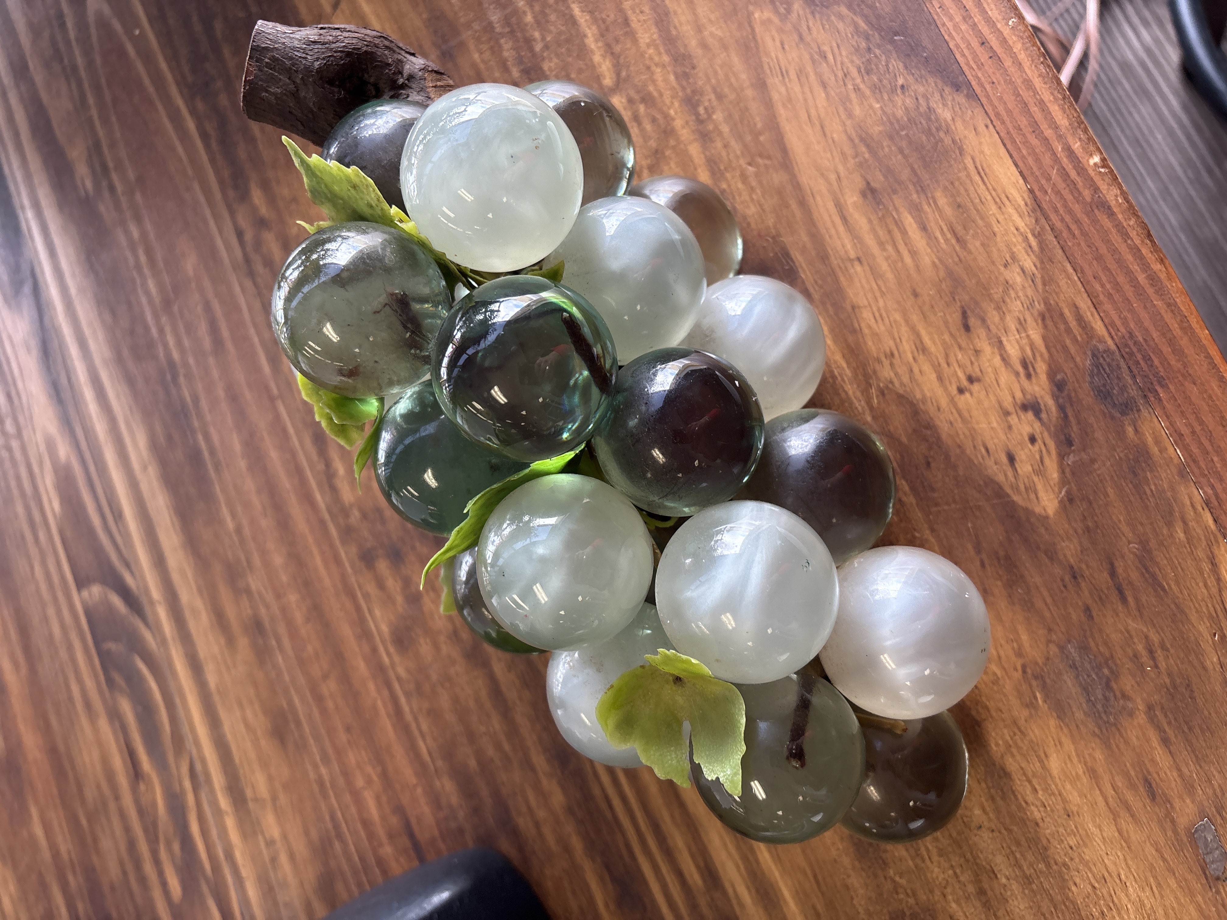 Vintage Light Green Variety Lucite Grapes