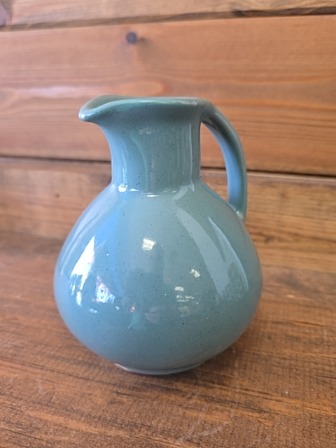 Small blue pitcher