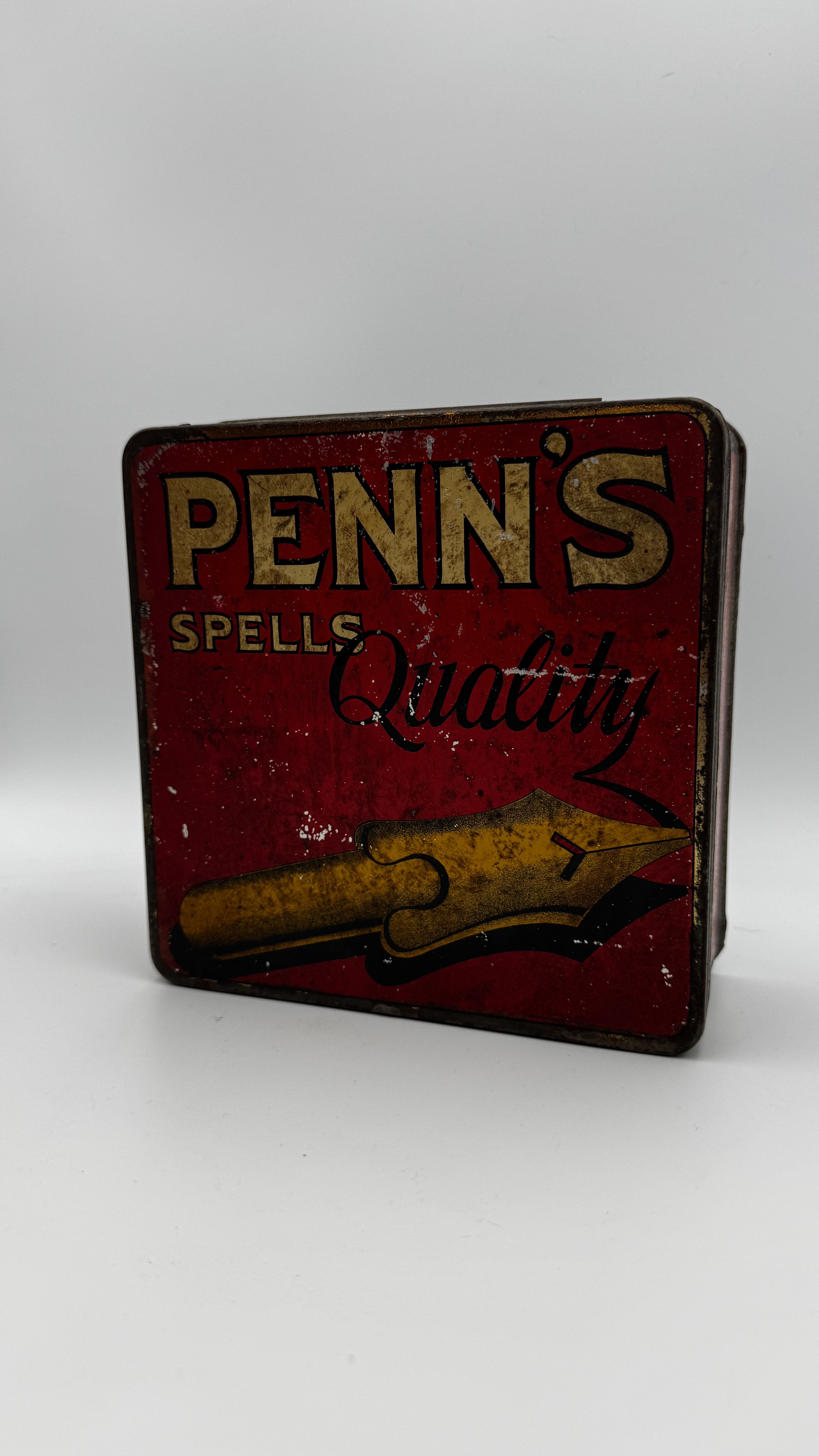 Penn's Spells Quality tin tobacco box