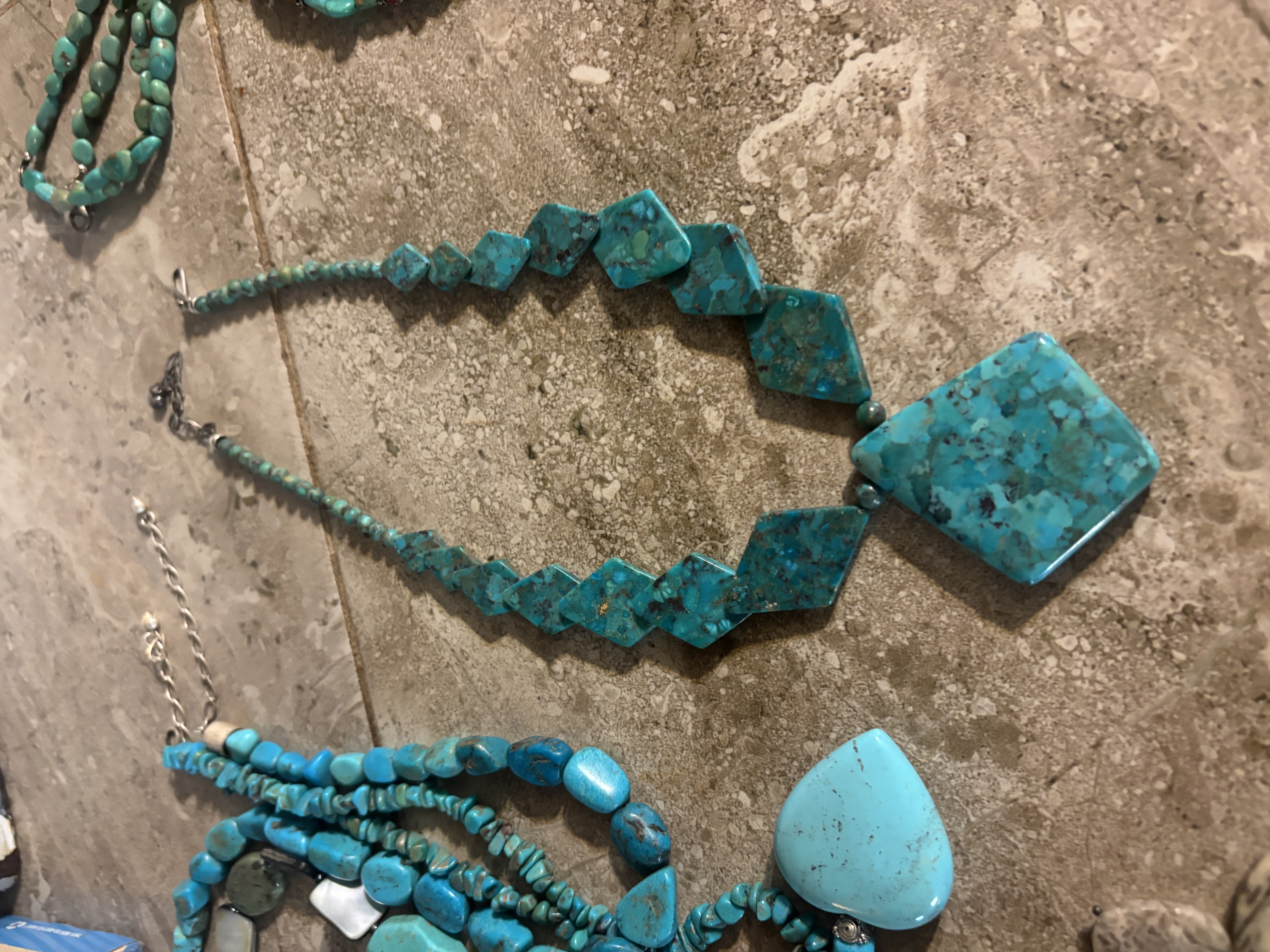 Turquiose & Sterling Pendant necklace