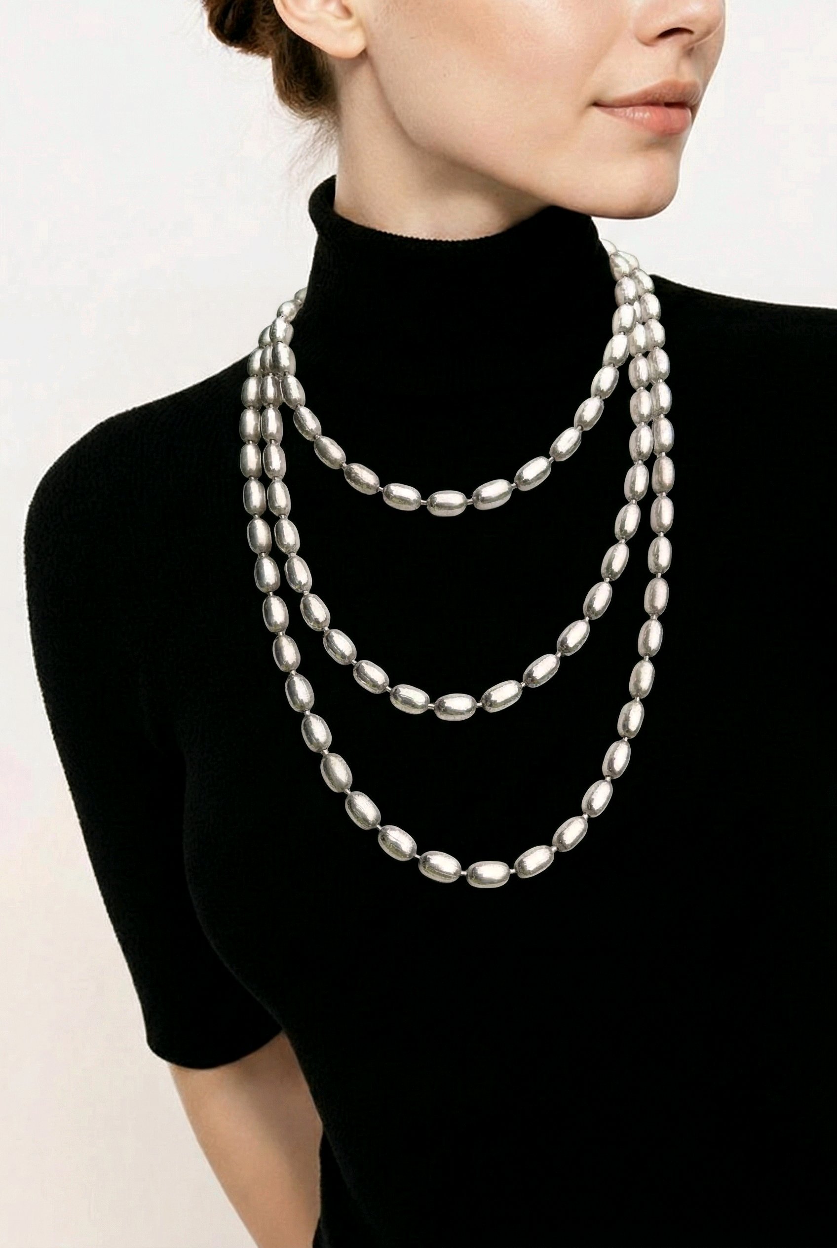 Milor SS Rice Bead Necklace