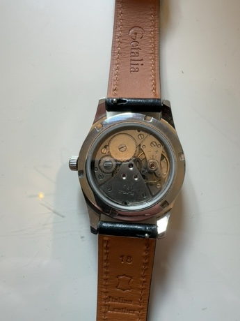 HMT pilot manual wind red dial watch