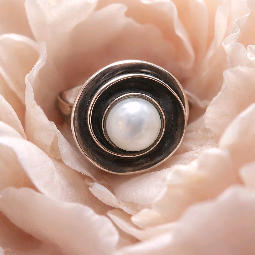 Silpada SS Pearl Ring