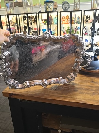 Silver plate  serving tray
