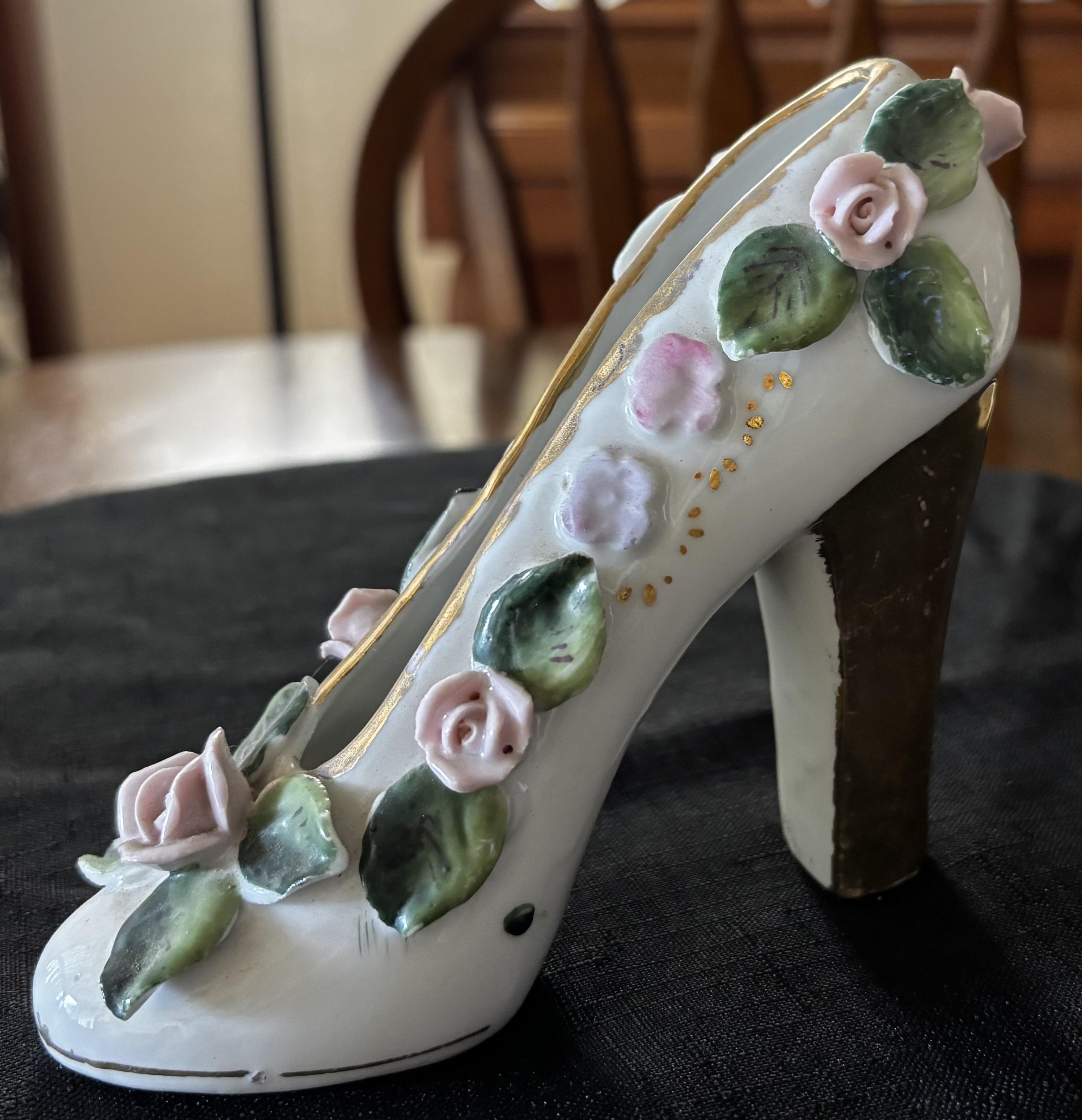 1950’s Porcelain High Heel Shoe Figurine