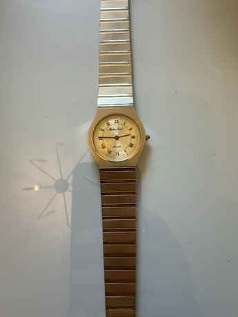 Mathey Tissot vintage gold plated metal watch
