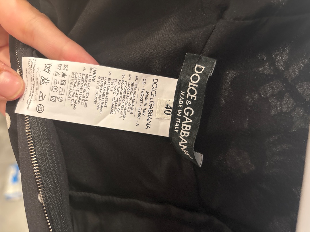 Dolce & Gabbana Dress, Black/White, Small