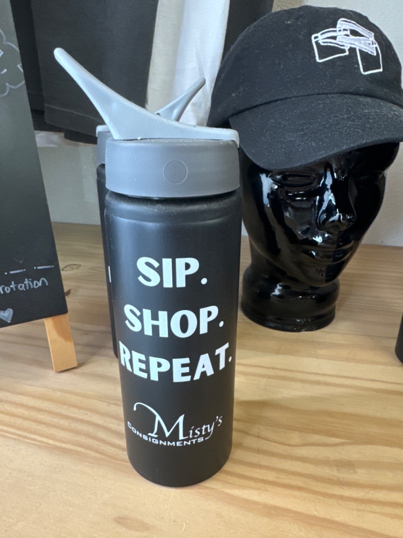 Water Bottle Misty's Metal Black